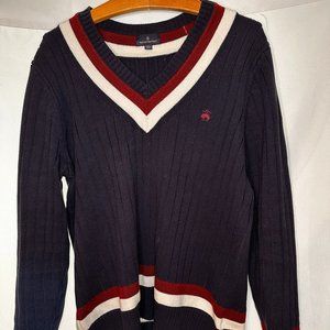 Brooks Brothers Cotton Cable Tennis Sweater